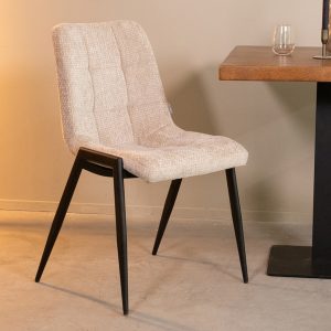 LABEL51 Eetkamerstoel Noor – Clay – Elite – Black Frame