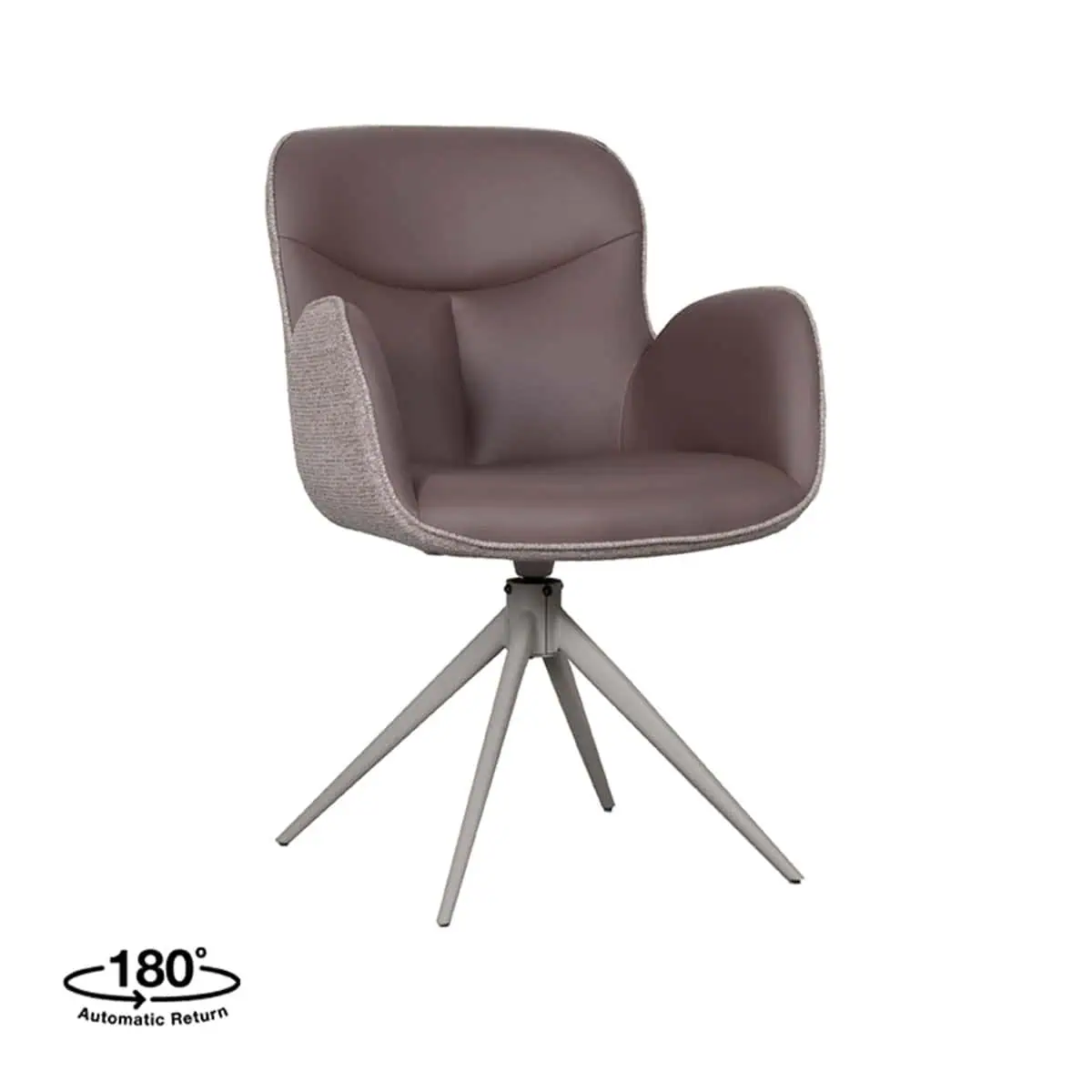 LABEL51 Eetkamerstoel Lasse – Bruin – Microfiber - Afbeelding 2