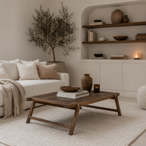 Salontafel wood natural / Showroommodel / Magazijn leegverkoop