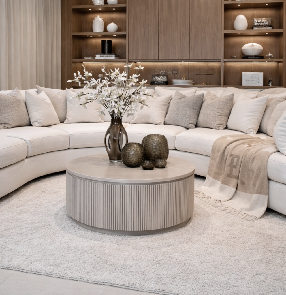 Ronde salontafel Puur beige eiken / T23-0304 - Afbeelding 2