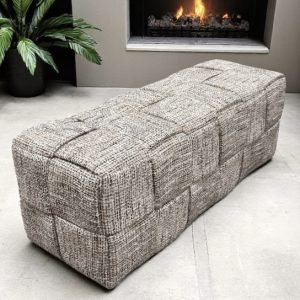 Gevlochten poef Trendy Nature (Be Trendy 01) – 107 cm