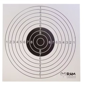 RAM Tactical Schietkaart Target 14 x14 cm (100stuks)