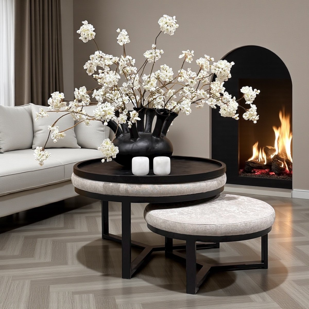 Salontafel Morgan zwart 60 cm (Panama 802) - Afbeelding 2