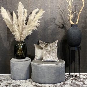 Poef 80×47 cm dark-taupe Ikoo 4 / Magazijn leegverkoop