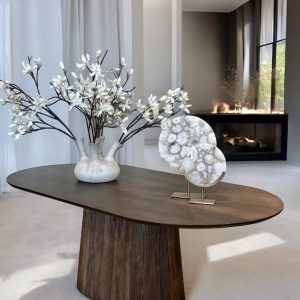 Eettafel Nova Deens ovaal mango bruin 240 cm