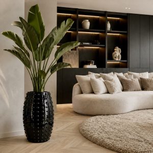 Pot Fleur zwart 75 cm / Magazijn leegverkoop