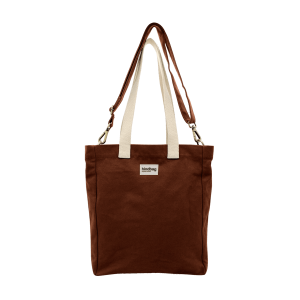 Hindbag schoudertas Paul chocolade – biologisch katoen