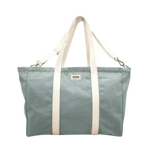 Hindbag weekendtas Jean mint – biologisch katoen