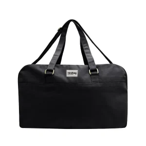 Hindbag weekendtas Yves zwart – biologisch katoen