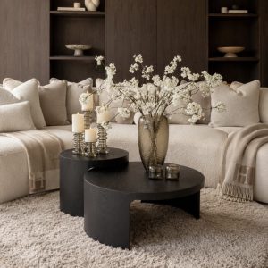 Salontafel set Natal zwart eiken