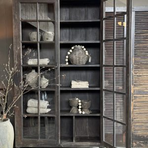 India – unieke landelijke vitrine kast H.230