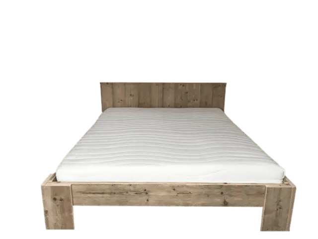 Steigerhout bed (model: Simple) - Afbeelding 2