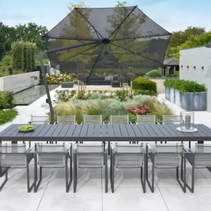Ischia | Parasol | Grafiet Aluminium |