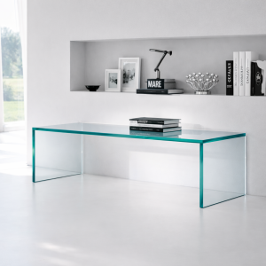 Glazen salontafel Milano op maat – Rechthoek