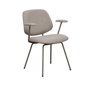 LABEL51 Eetkamerstoel I_Loreto – Naturel – Royal Boucle – One size