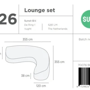 Suns | Beschermhoes voor loungeset | Grijs | C26