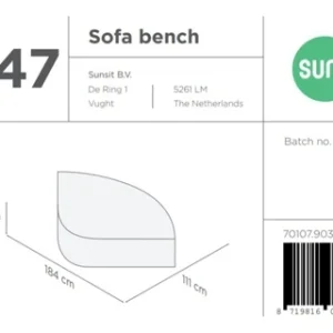 Suns | Beschermhoes voor loungebank | Grijs | S47