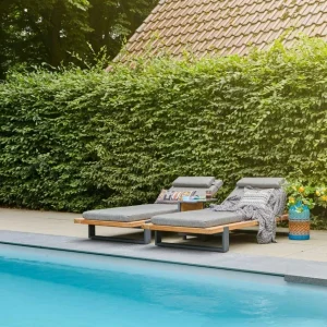Suns | Nardo | Sunlounger | Teak & Aluminium
